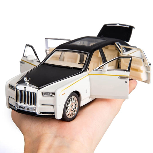 KIDLYCO Rolls Royce Regular Size 1:32 Luxury Die-Cast Car with Pull Back, Lights & Sound