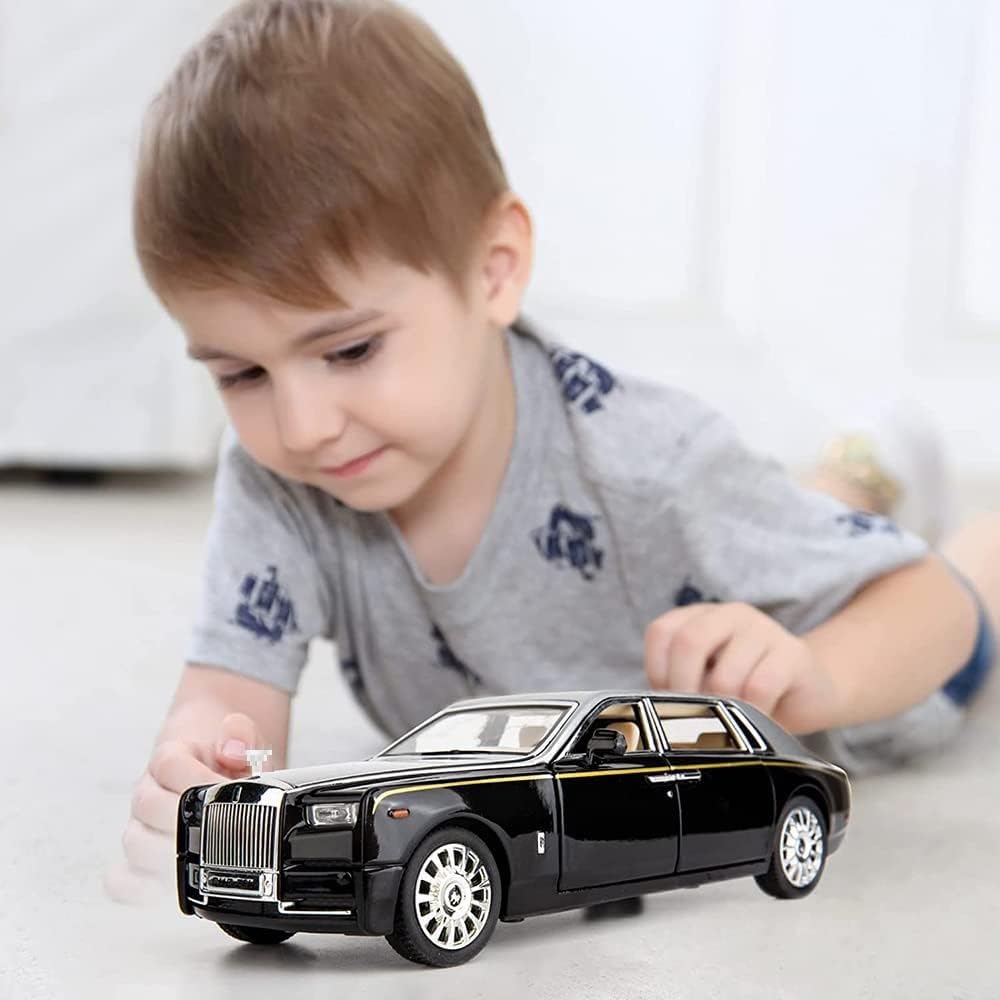 KIDLYCO Rolls Royce Regular Size 1:32 Luxury Die-Cast Car with Pull Back, Lights & Sound