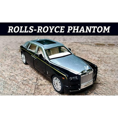 KIDLYCO Rolls Royce Large Size 1:24 Luxury Die-Cast Car with Pull Back, Lights & Sound